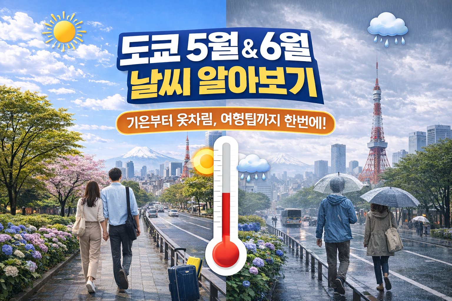 도쿄 5월 6월 날씨 총정리 (기온·옷차림·여행 준비) 도쿄 5월 6월 날씨 총정리 (기온·옷차림·여행 준비)